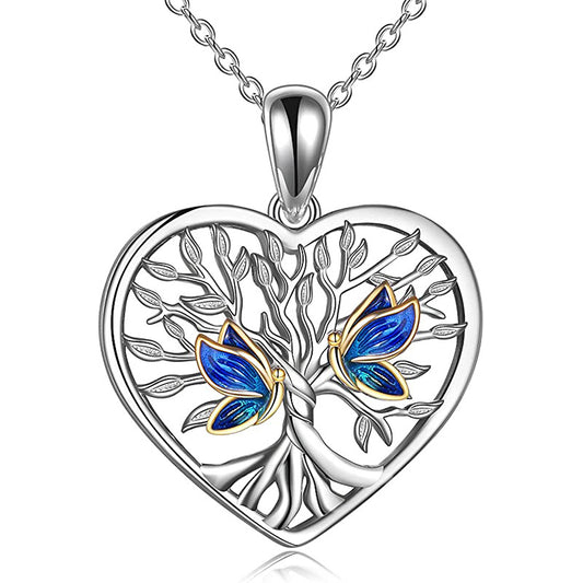 Collana albero della vita farfalla