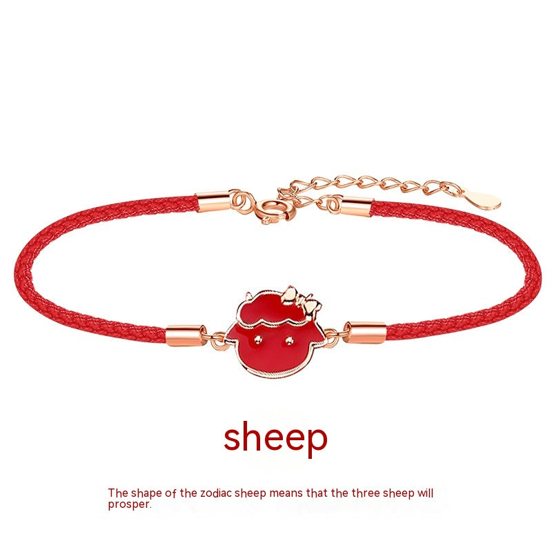 Bracciale rosso zodiaco