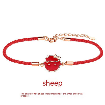 Bracciale rosso zodiaco