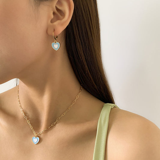 Set orecchini collana cuore