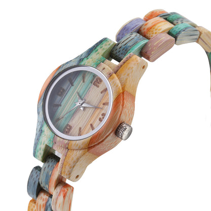 Orologio donna in bambù