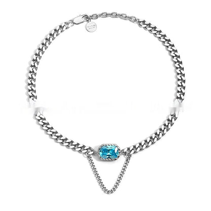 Collana Blu Navy Massiccia