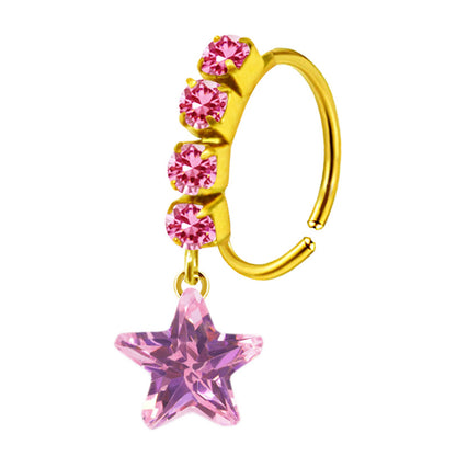Anello cuore farfalla foglie