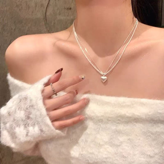 Collana Cuore Spazzolato