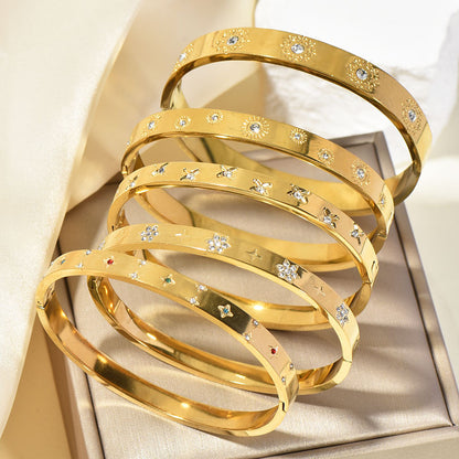 Bracciale girasole dorato