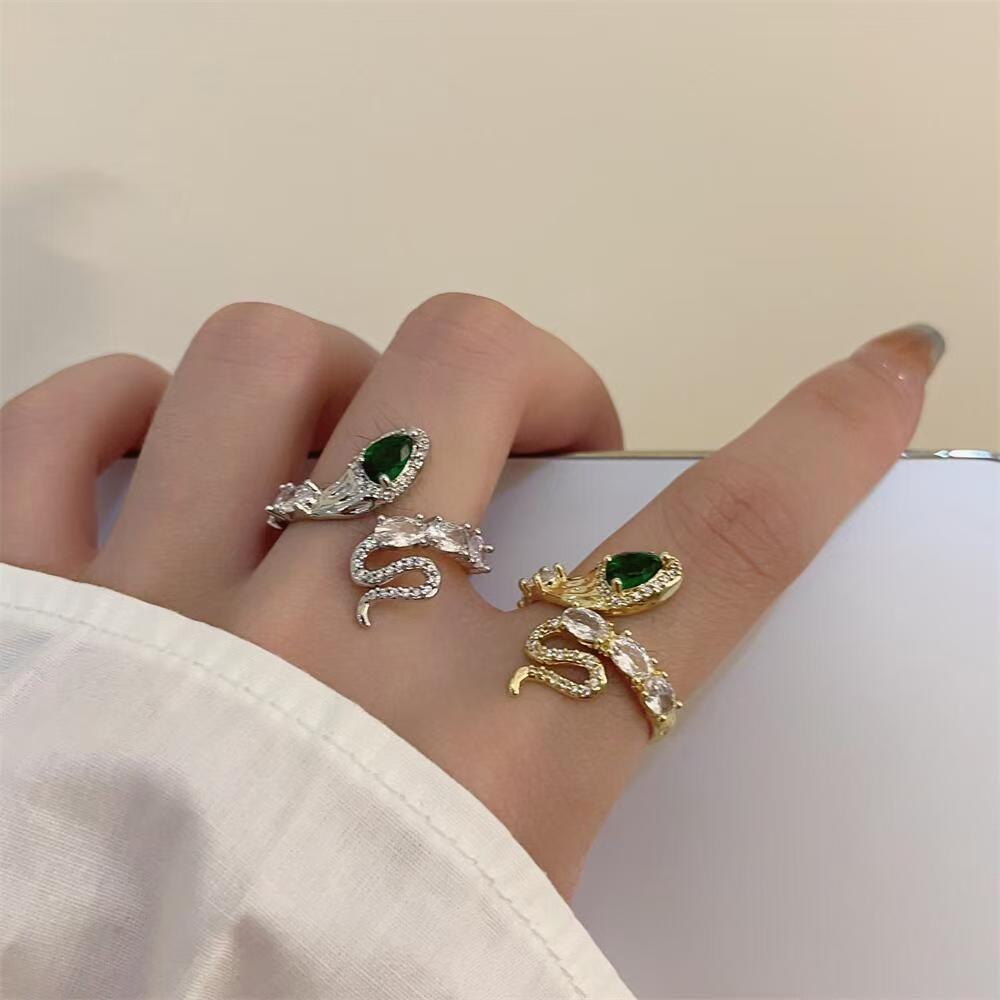 Anello Serpente Zirconi