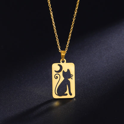 Collana pendente mezzaluna
