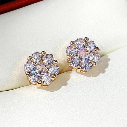 Orecchini Fiore Zircone