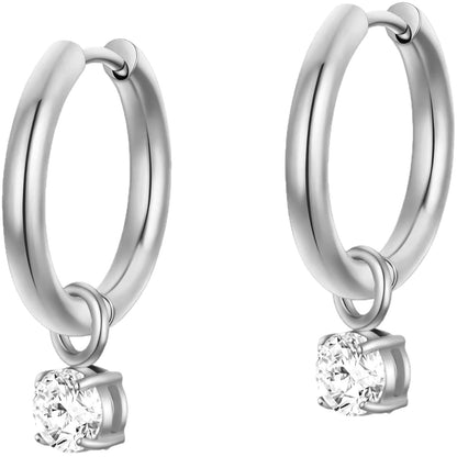 Orecchini zirconi micro-pavé
