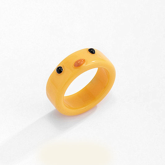 Anello pulcino in resina