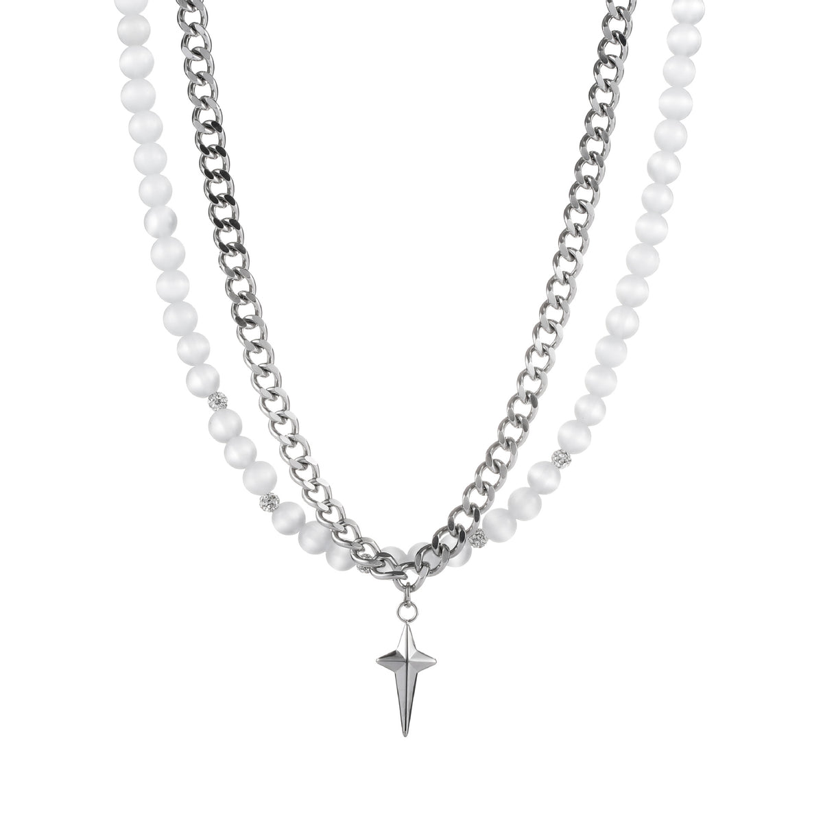Collana stella occhio di gatto