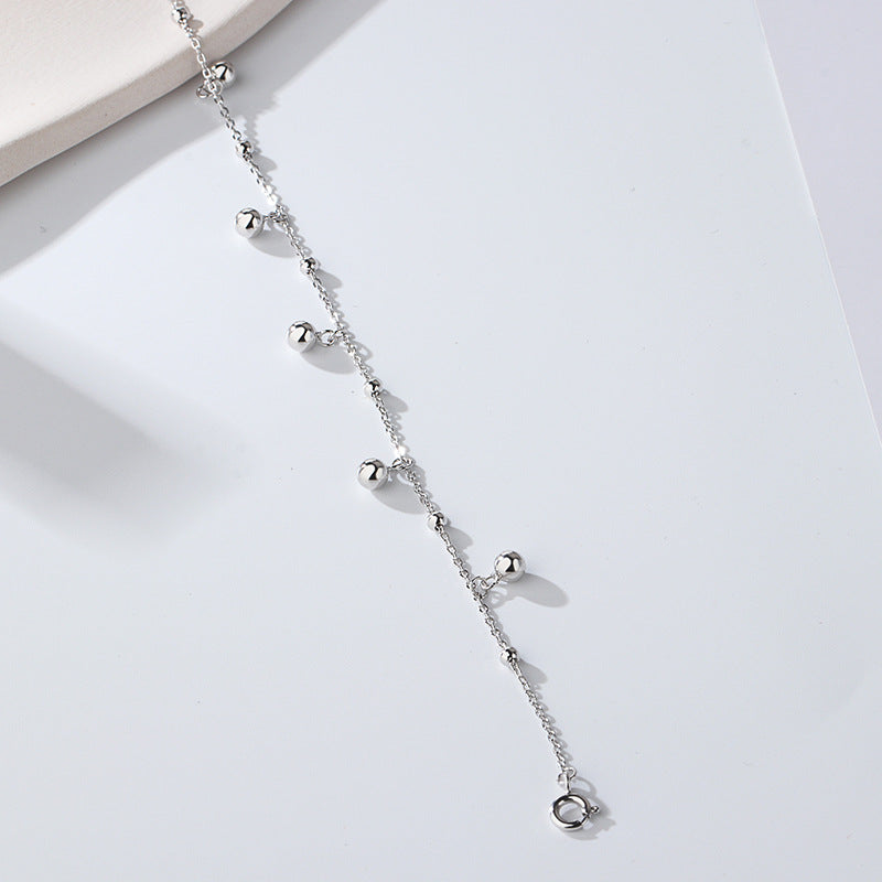 Cavigliera Argento Perle