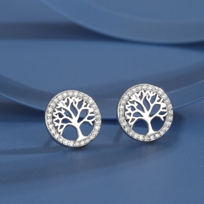 Orecchini albero zircone