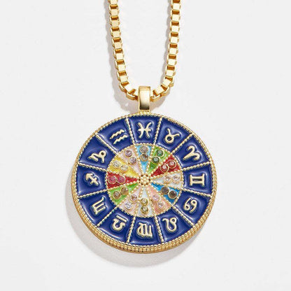 Collana segni zodiacali doppio lato