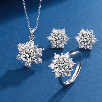 Collana Girasole micro-diamantata