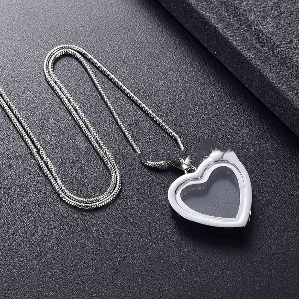 Ciondolo cuore in acciaio