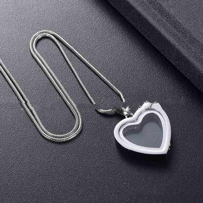 Ciondolo cuore in acciaio
