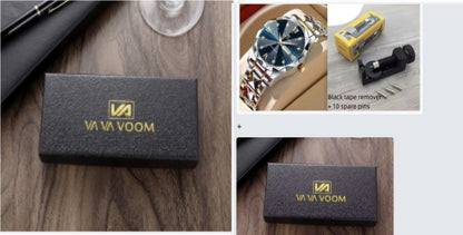 Orologio doppio calendario impermeabile in tungsteno