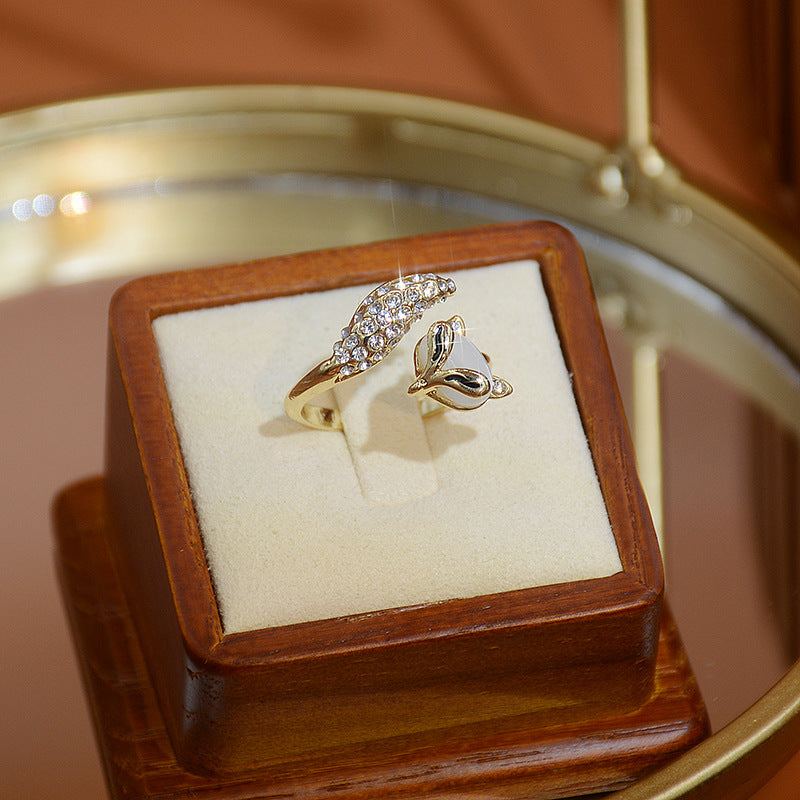 Anello Volpe in Opale