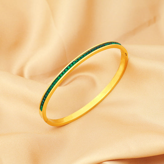 Bracciale diamanti titanio