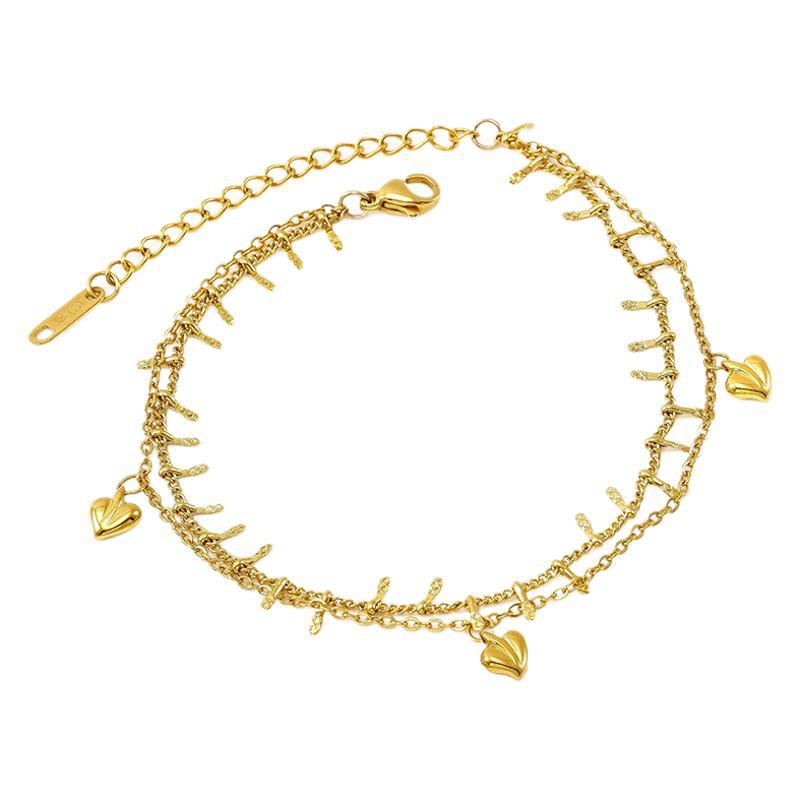 Bracciale con cuori