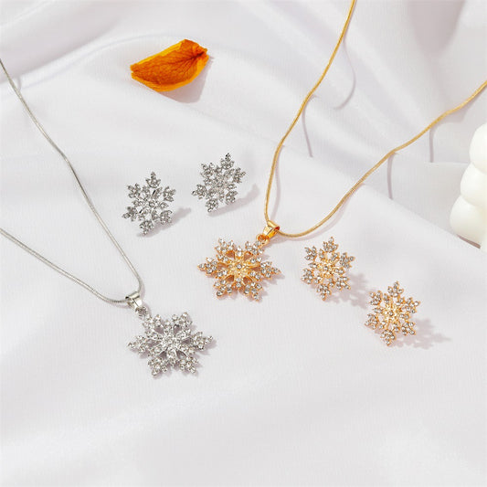 Set fiocco di neve con brillanti