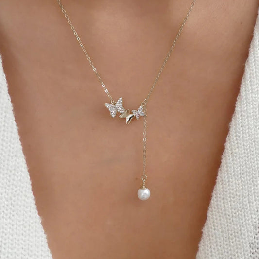 Collana Farfalla Diamanti