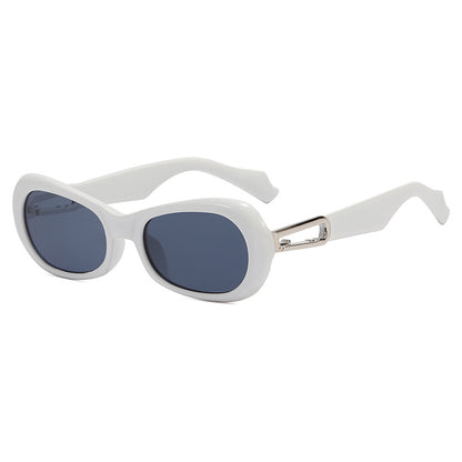 Occhiali da sole ovali retro unisex