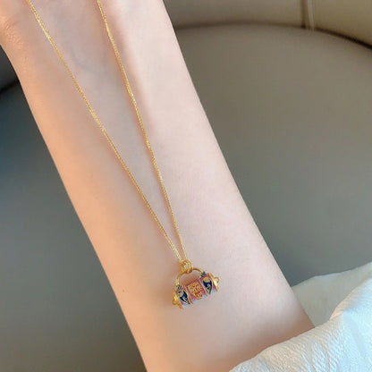 Collana Chiusura Smaltata Oro