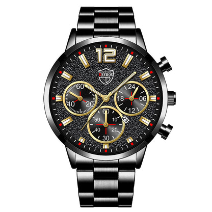 Orologio uomo con calendario acciaio inossidabile