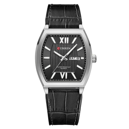 Orologio coppia calendario in pelle
