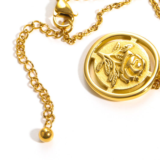 Collana fiore traforato francese retrò