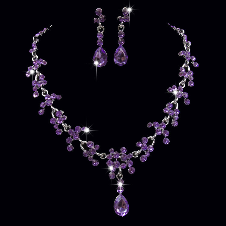 Set orecchini e collana fiori