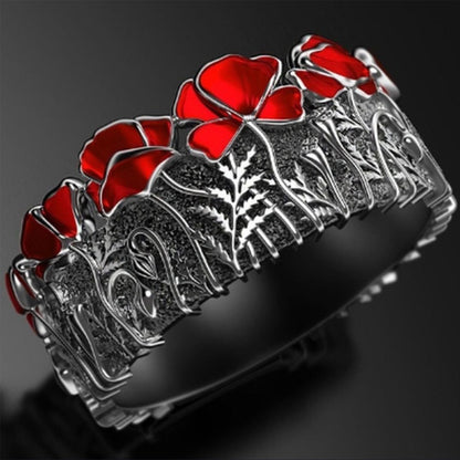 Anello corona floreale vintage