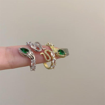 Anello Serpente Zirconi
