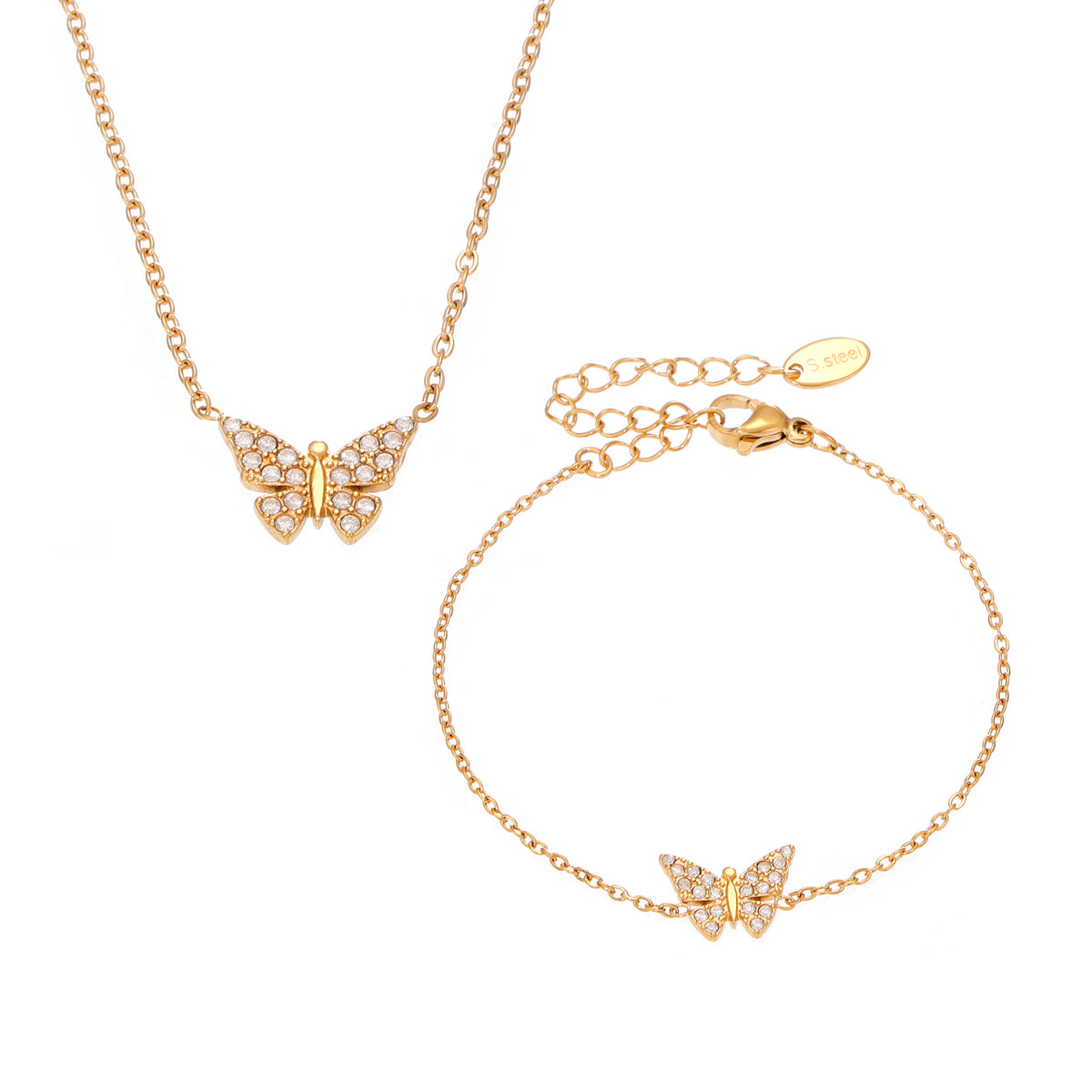 Collana e Bracciale Farfalla
