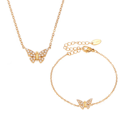 Collana e Bracciale Farfalla