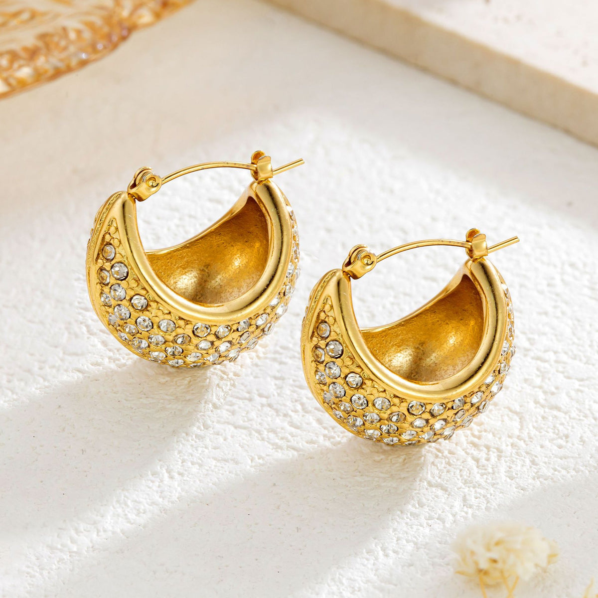 Orecchini diamante ovale oro