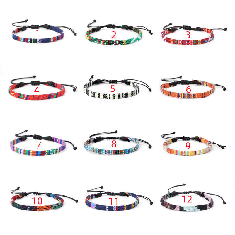 Braccialetto boho iridescente