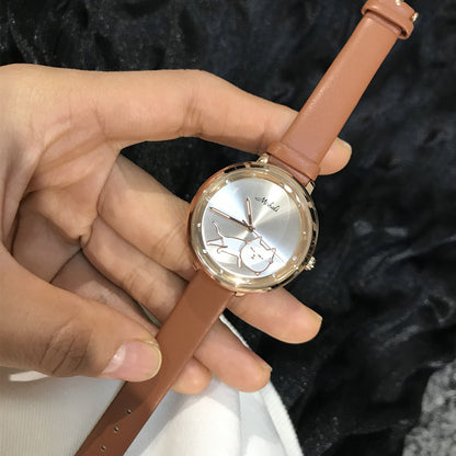 Orologio gatto ondeggiante da donna