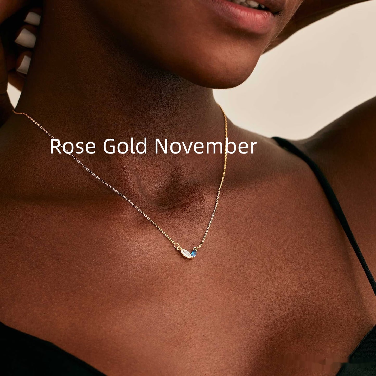 Collana cuore zircone acciaio titanio con pietra natale