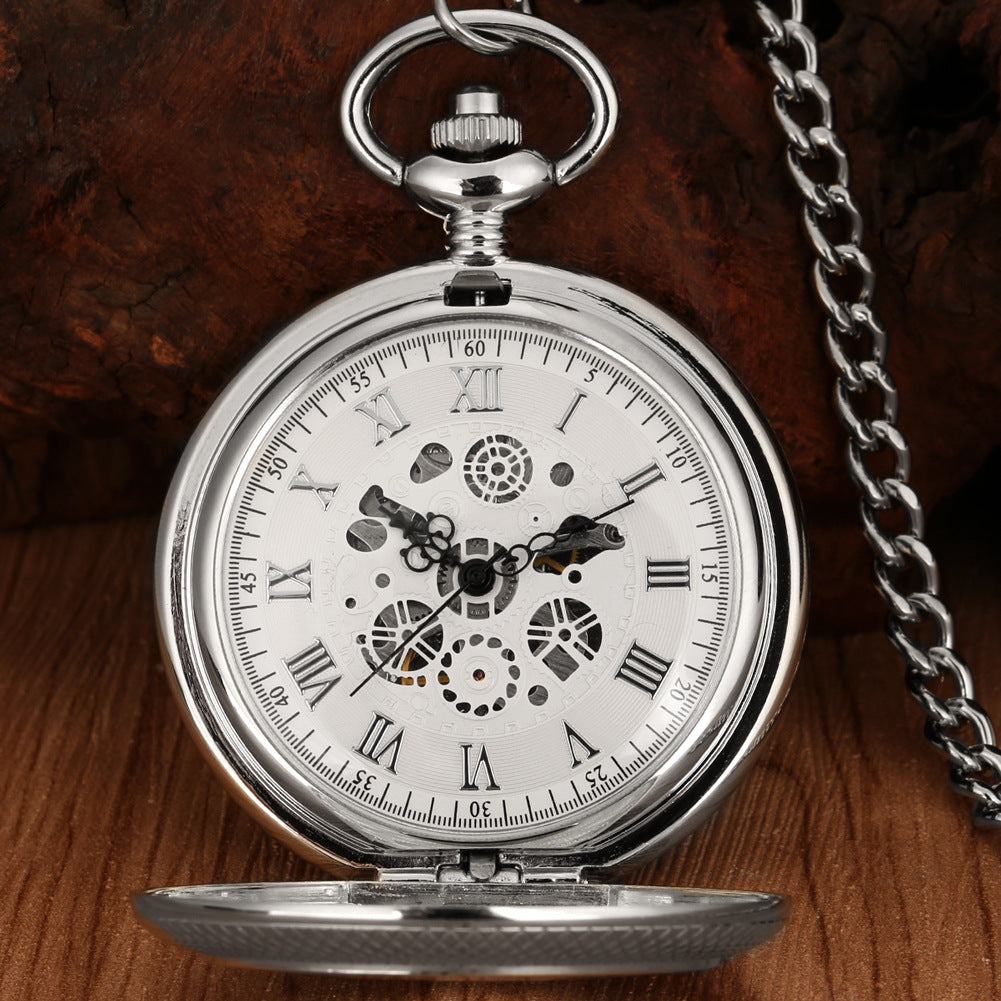 Orologio da tasca meccanico argento