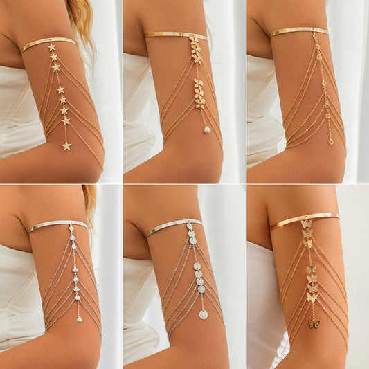 Bracciale farfalla e stella con nappa