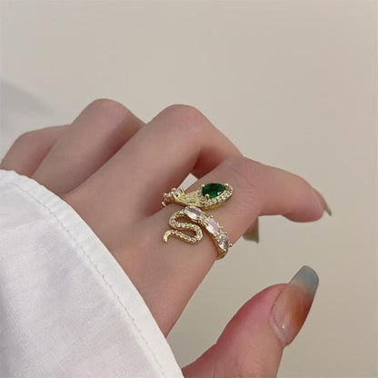 Anello Serpente Zirconi