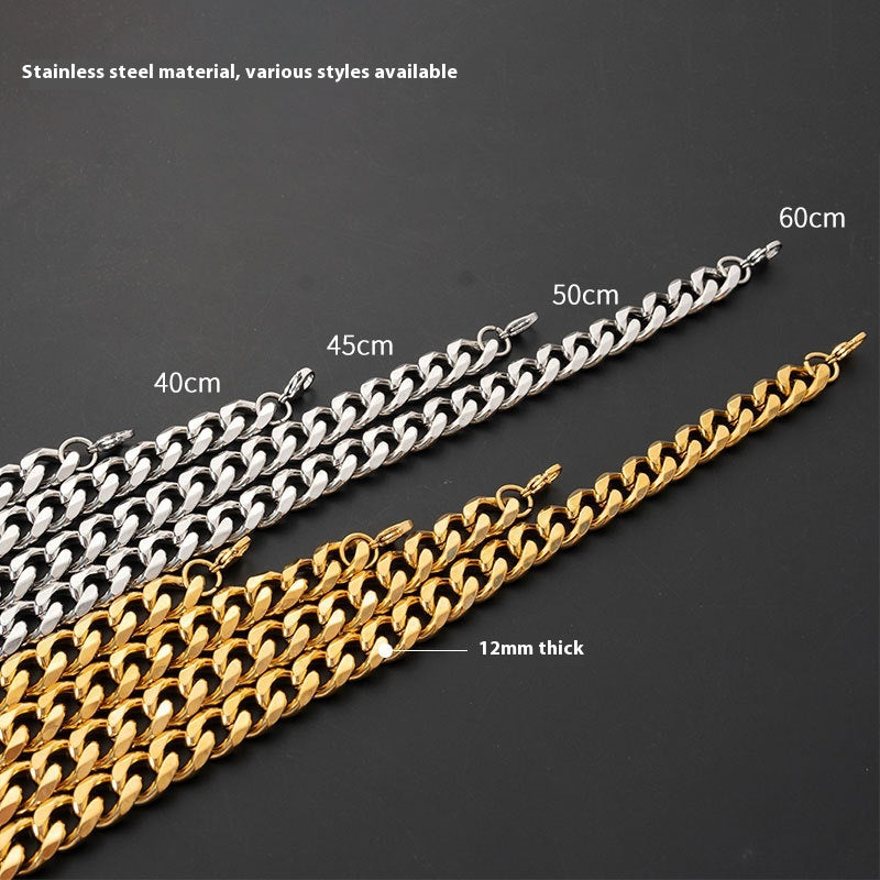 Collana acciaio intrecciata satinata