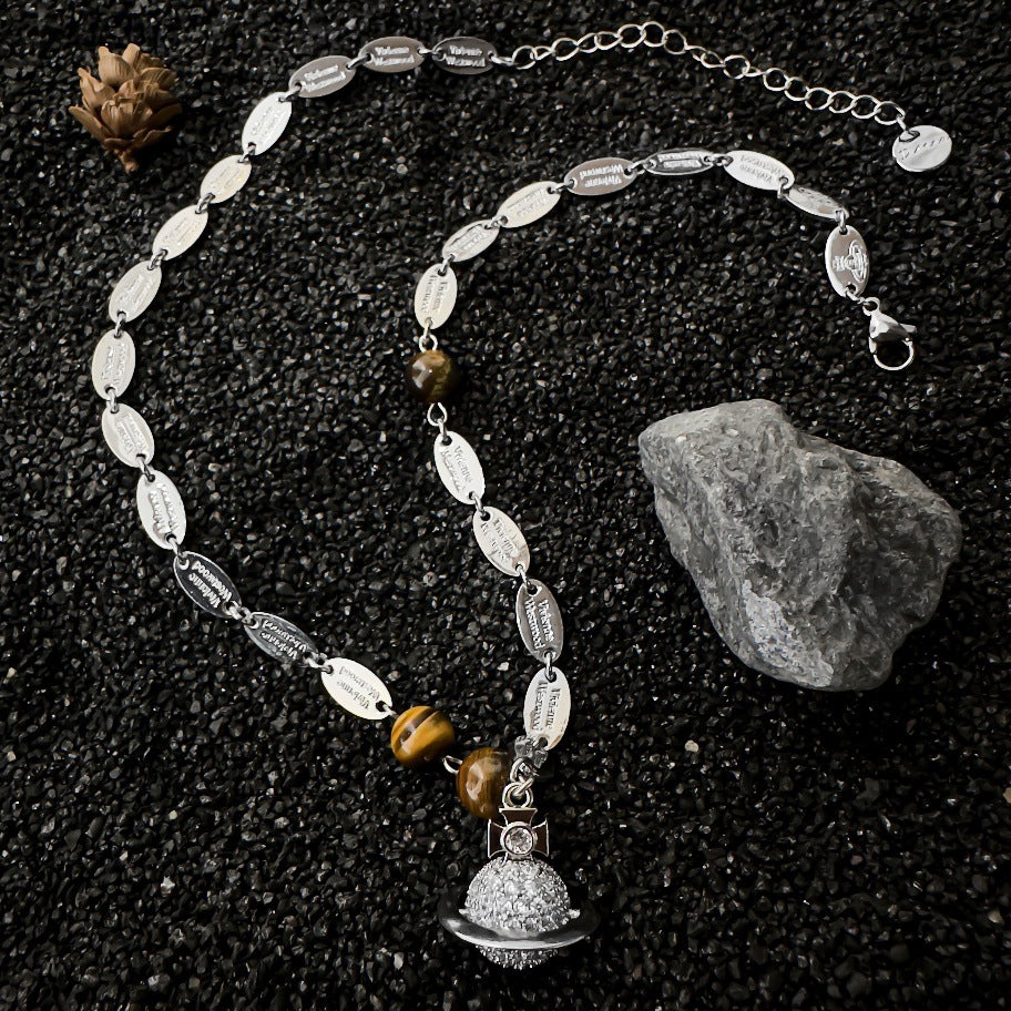 Collana geometrica in lega
