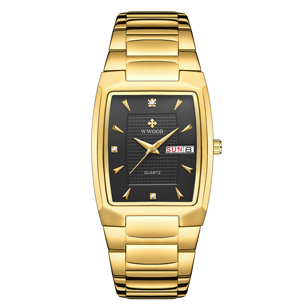 Orologio uomo quadrato impermeabile