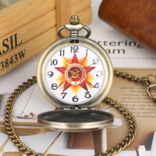 Orologio da taschino retrò falce e martello