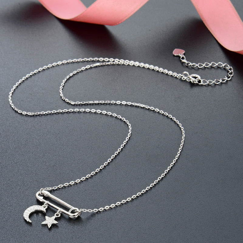 Collana luna d'argento