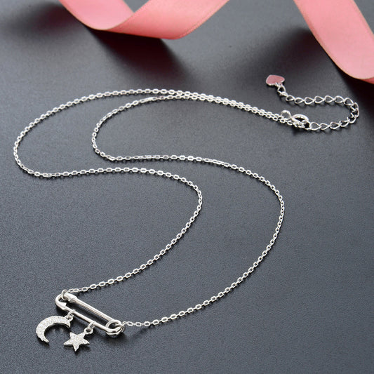 Collana luna d'argento